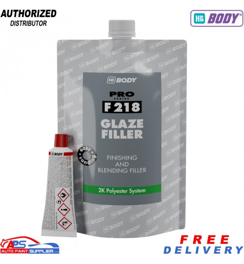 HB Body F218 500ml 2K Self-Levelling Body Glaze – Polyester Filler